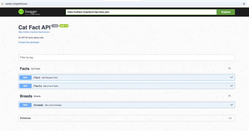 cat facts API